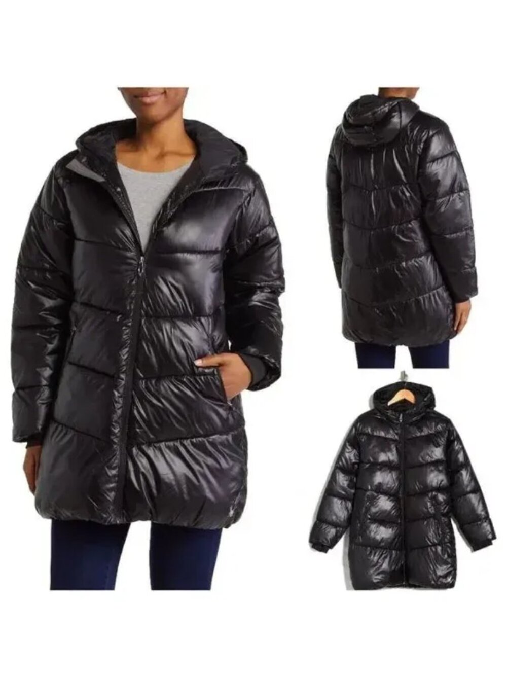 SPYDER Super Puffer Parka Hooded Winter Coat Outdoors Insulated Womens M